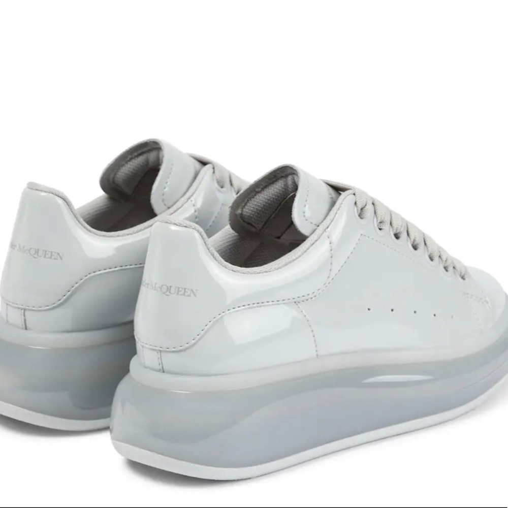 Alexander McQueen WOMENS Faux patent leather sneakers